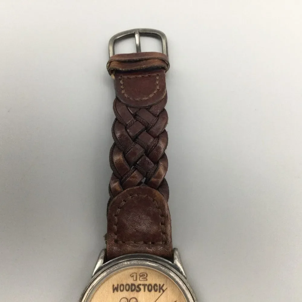 Woodstock Watch Unisex 35mm Limited Edition Wood Dial Peace Music New Battery - Picture 7 of 13